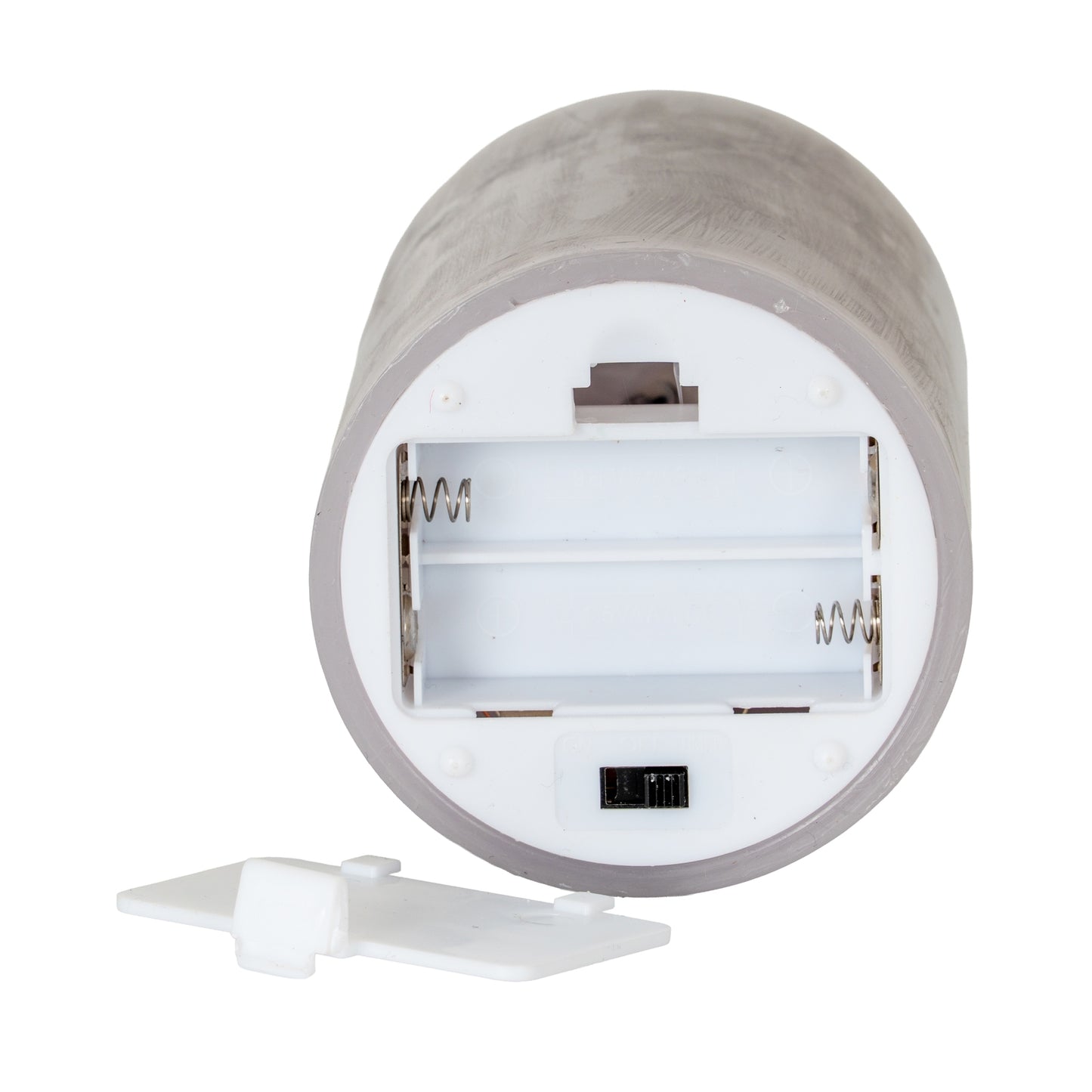 Luxe Collection Melt Effect 5x5 Grey LED Wax Candle